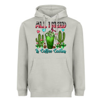 Moon Dust All I Need Is Coffee Cactus Frappe Heavyweight Hoodie - FaDigitalArtStudio