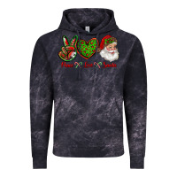 Cloud Black peace love santa Vintage Hoodie - RanaPortraitStore