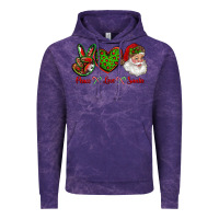 Cloud Purple peace love santa Vintage Hoodie - RanaPortraitStore
