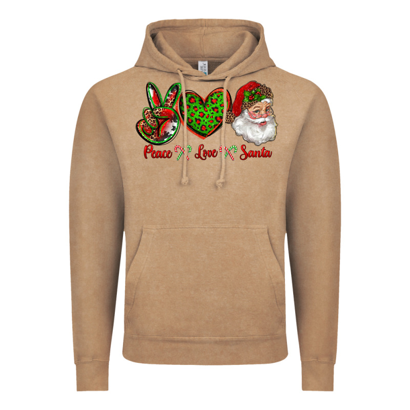 Peace Love Santa Vintage Hoodie by RanaPortraitStore | Teevron