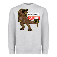 Heather Grey DADDY SAURUS REX Heavyweight Sweatshirt - Bettercallsaul