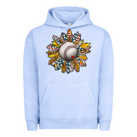 Baseball Sunflower Urban Hoodie | Teevron
