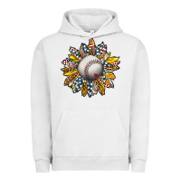 Pigment Lunar Rock Baseball Sunflower Urban Hoodie - CowhideDigitalArt