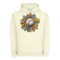 Pigment Pistachio Baseball Sunflower Urban Hoodie - CowhideDigitalArt