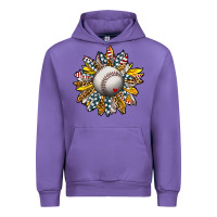 Tulip Baseball Sunflower Urban Hoodie - CowhideDigitalArt