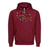 Burgundy be the light Zipper Hoodie - CowGirlArtShop