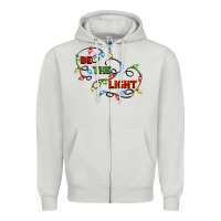 Dove Grey be the light Zipper Hoodie - CowGirlArtShop