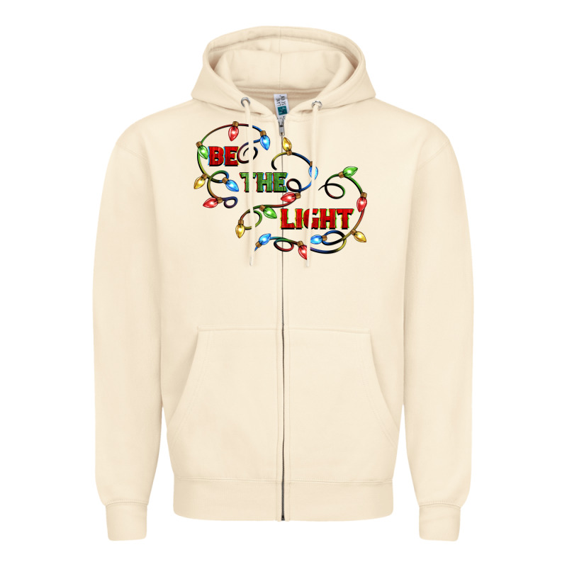 Be The Light Zipper Hoodie by CowGirlArtShop | Teevron