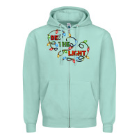 Seafoam be the light Zipper Hoodie - CowGirlArtShop