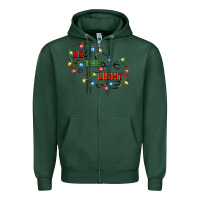 Sports Green be the light Zipper Hoodie - CowGirlArtShop