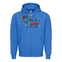 True Royal be the light Zipper Hoodie - CowGirlArtShop
