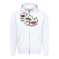 White be the light Zipper Hoodie - CowGirlArtShop