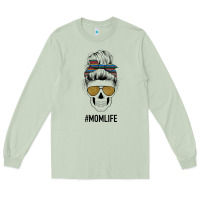 Matcha Western Glitter Aztec Patterned Mom Skull Long Sleeve Tee - Bettercallsaul