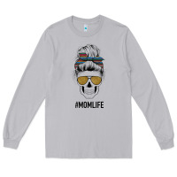 Moon Dust Western Glitter Aztec Patterned Mom Skull Long Sleeve Tee - Bettercallsaul