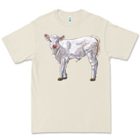 Bone charolais calf Premium Tee - LillyAllenDesigns