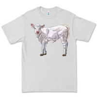 Dove Grey charolais calf Premium Tee - LillyAllenDesigns