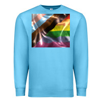 Ocean Blue Pride flag Premium Sweatshirt - FaDigitalArtStudio