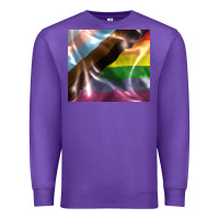 Purple Pride flag Premium Sweatshirt - FaDigitalArtStudio