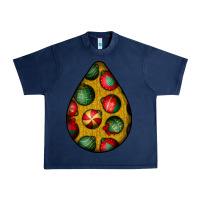 Navy christmas  teardrop Urban Heavy Tee - BundleAndBundleShop