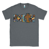 Charcoal Heather faith cross Classic Tee - JahusDesignShop