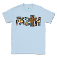 Dusty Blue faith cross Classic Tee - JahusDesignShop