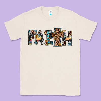 Faith Cross Classic Tee Designed By Jahusdesignshop