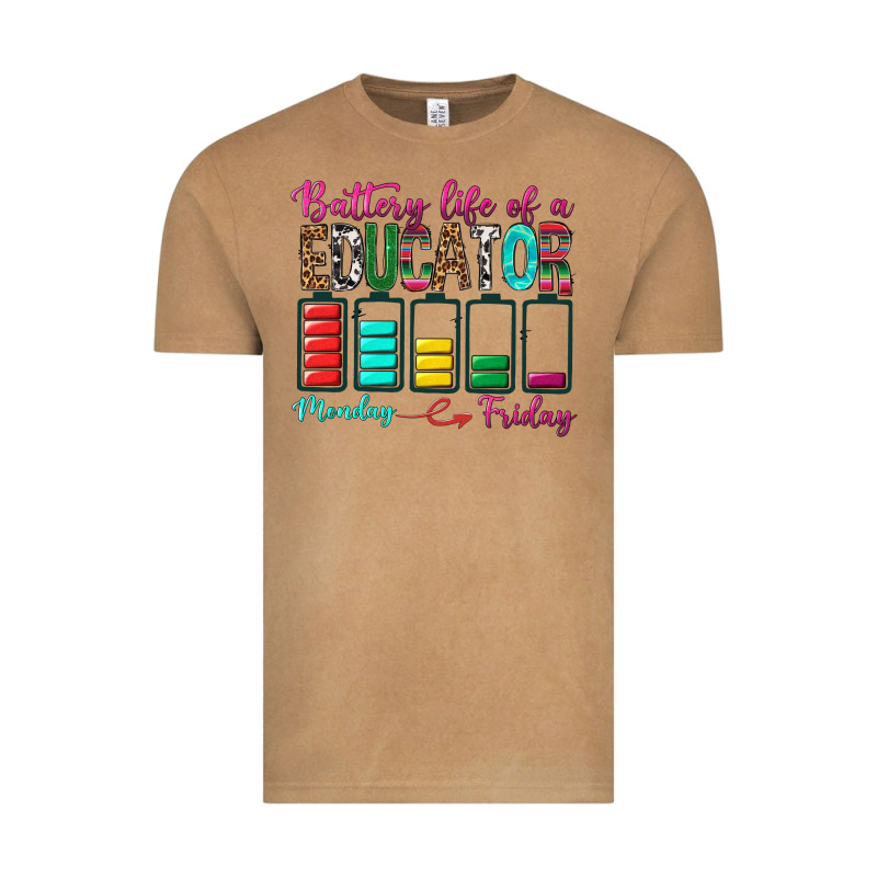 Battery Life Of A Educator Vintage Tee by BundleAndBundleShop | Teevron