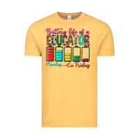Vintage Mustard Battery Life Of A Educator Vintage Tee - BundleAndBundleShop