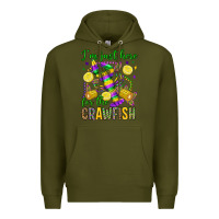 Army Green ı'm just here for the crawfish olivia Premium Hoodie - OliviaCreatesArt