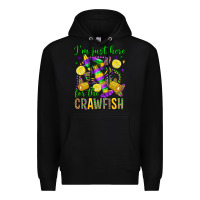 Black ı'm just here for the crawfish olivia Premium Hoodie - OliviaCreatesArt