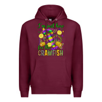 Burgundy ı'm just here for the crawfish olivia Premium Hoodie - OliviaCreatesArt