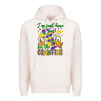 Pale Pink ı'm just here for the crawfish olivia Premium Hoodie - OliviaCreatesArt