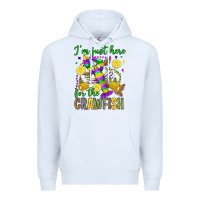 White ı'm just here for the crawfish olivia Premium Hoodie - OliviaCreatesArt