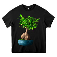 Black Ficus Ginsenge Heavy Core Tee - LillyAllenDesigns