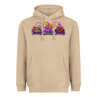 Mushroom Mardi Gras Farm Trucks Heavyweight Hoodie - FaDigitalArtStudio