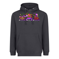 Smoke Mardi Gras Farm Trucks Heavyweight Hoodie - FaDigitalArtStudio