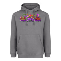 Storm Mardi Gras Farm Trucks Heavyweight Hoodie - FaDigitalArtStudio