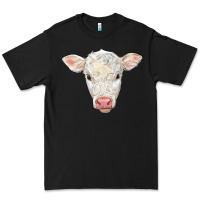 Black charolais calf face Premium Tee - LillyAllenDesigns