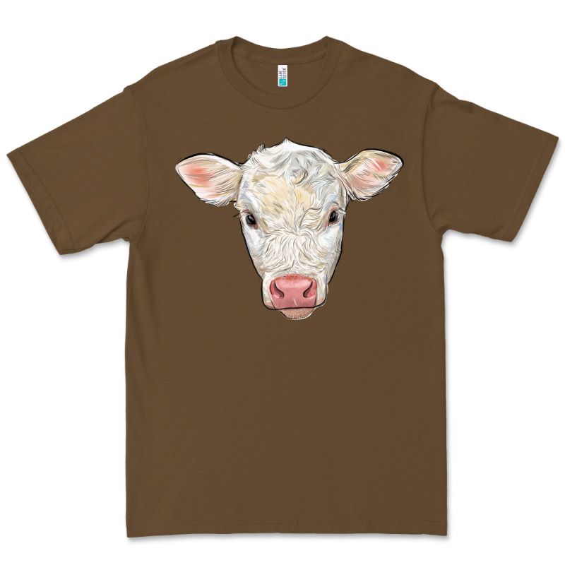 Charolais Calf Face Premium Tee by LillyAllenDesigns | Teevron