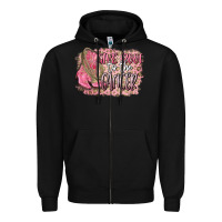 Black give boot to the cancer Zipper Hoodie - CowGirlArtShop