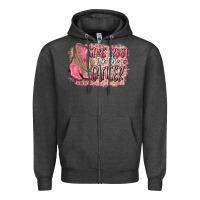 Charcoal Heather give boot to the cancer Zipper Hoodie - CowGirlArtShop