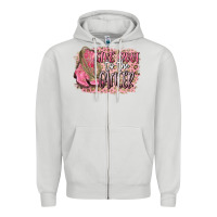Dove Grey give boot to the cancer Zipper Hoodie - CowGirlArtShop