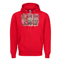 Red give boot to the cancer Zipper Hoodie - CowGirlArtShop