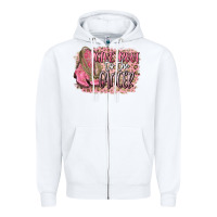 White give boot to the cancer Zipper Hoodie - CowGirlArtShop