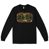 Black Camouflage Patterned Mama Tried Long Sleeve Tee - Bettercallsaul