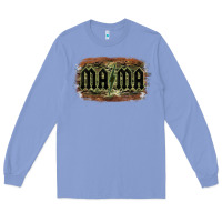 Colony Blue Camouflage Patterned Mama Tried Long Sleeve Tee - Bettercallsaul