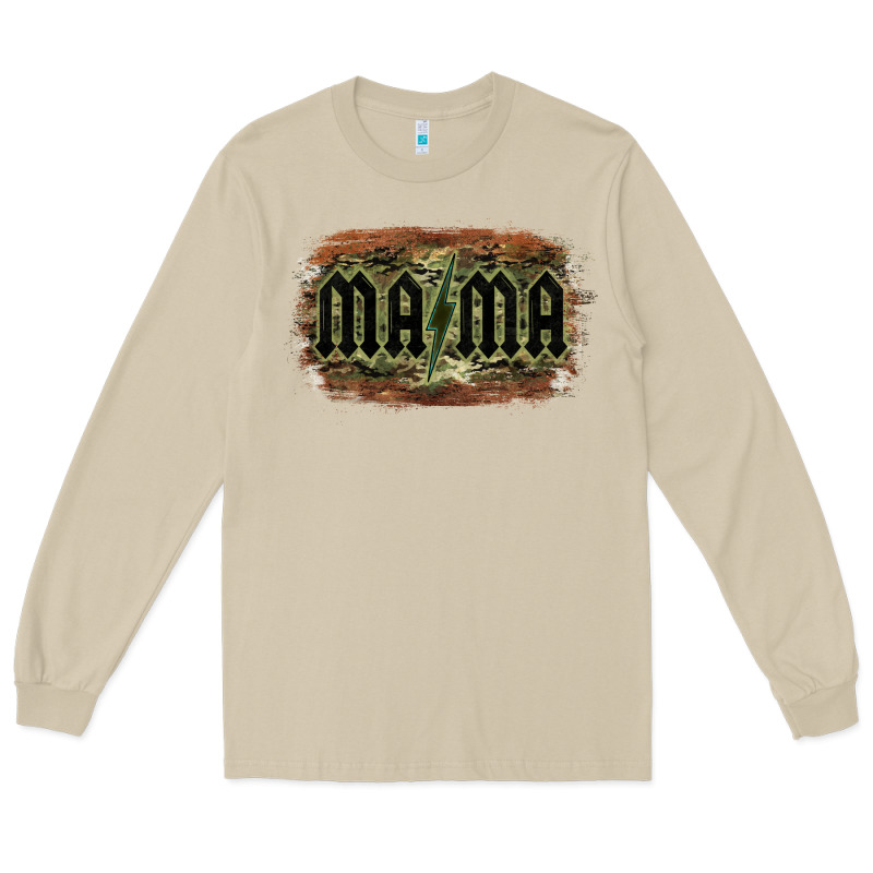Camouflage Patterned Mama Tried Long Sleeve Tee by Bettercallsaul | Teevron