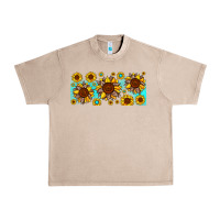 French Oak leopard sunflower gemstone Urban Heavy Tee - JahusDesignShop