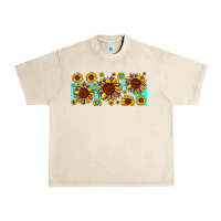 Sandshell leopard sunflower gemstone Urban Heavy Tee - JahusDesignShop