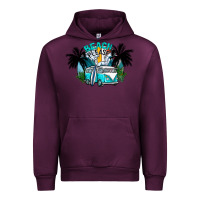 Mauve Wine beach please Urban Hoodie - CowhideDigitalArt